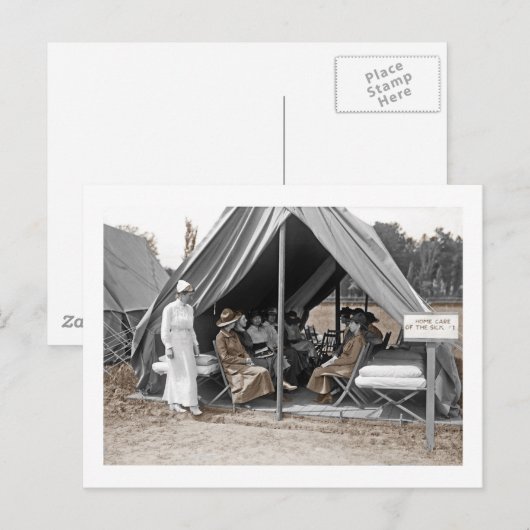 WWI Verpleegstagiairs Briefkaart (Voorkant / Achterkant)