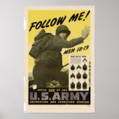 WWI volg me! Poster (Voorkant)