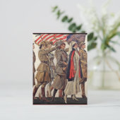 WWI Vrouwen die verpleegkundigen Briefkaart (Staand voorkant)