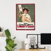 WWI War Bond Drive Poster (Thuiskantoor)