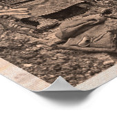 WWI Wereldoorlog I Britse soldaten in het Frans Poster (Hoek)