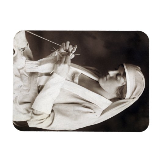 WWI Zuster breien Sweater Magneet (Horizontaal)