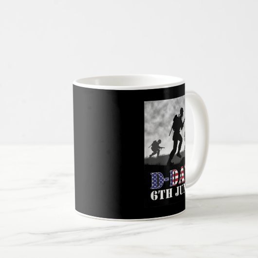 WWII 6 juni 1944 D-Day 75th Jubileum Koffiemok (Voorkant rechts)