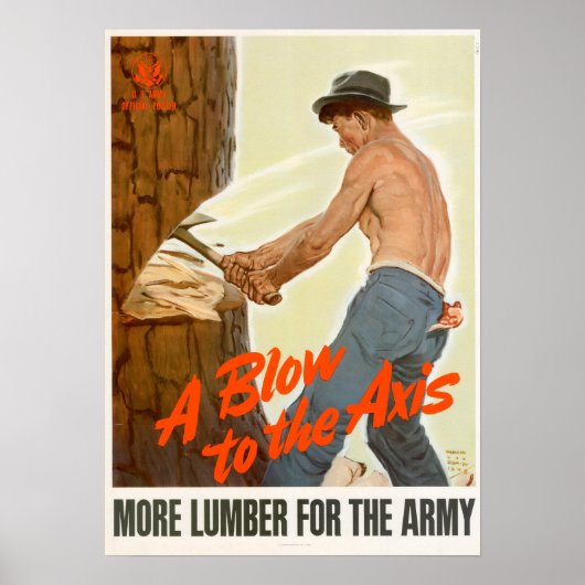 WWII A Bloed aan de as Poster (Voorkant)