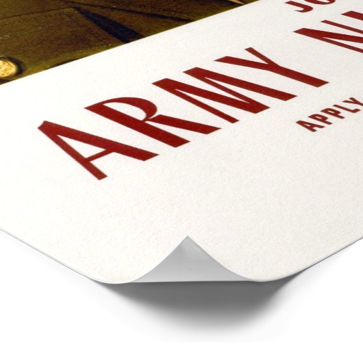 WWII Aantreden tot het legerstofforps Poster (Hoek)