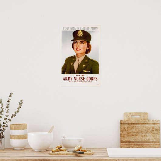 WWII Aantreden tot het legerstofforps Poster (Keuken)