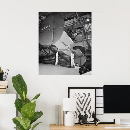 WWII Airplane Manufacture, 1943 Poster (Thuiskantoor)