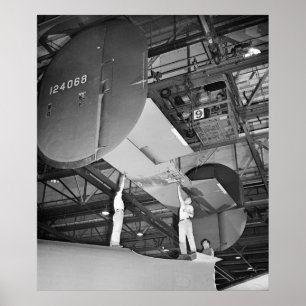 WWII Airplane Manufacture, 1943 Poster