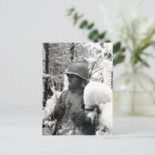 WWII American Soldaat in Bastogne Briefkaart (Staand voorkant)