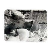 WWII American Soldaat in Bastogne Magneet (Horizontaal)