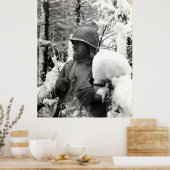 WWII American Soldaat in Bastogne Poster (Keuken)