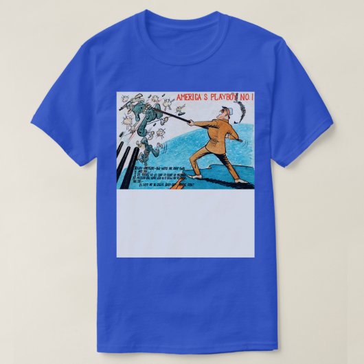 WWII Americas Playboy FDR T-shirt (Design voorkant)