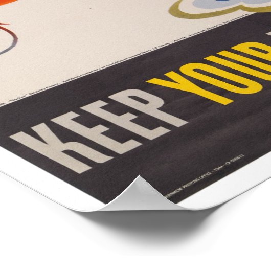  WWII Amerikaanse propagandavis Poster (Hoek)