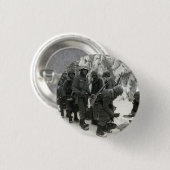 WWII Amerikaanse soldaten in België Ronde Button 3,2 Cm (Voorkant /achterkant)