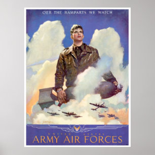 WWII Army Airforces EnListening Poster