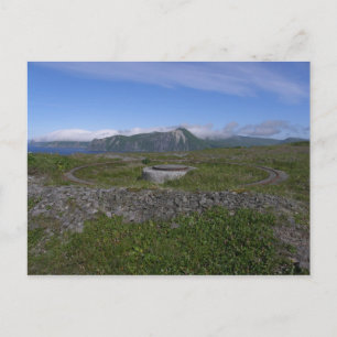WWII Artillery Mount, Unalaska Island Briefkaart