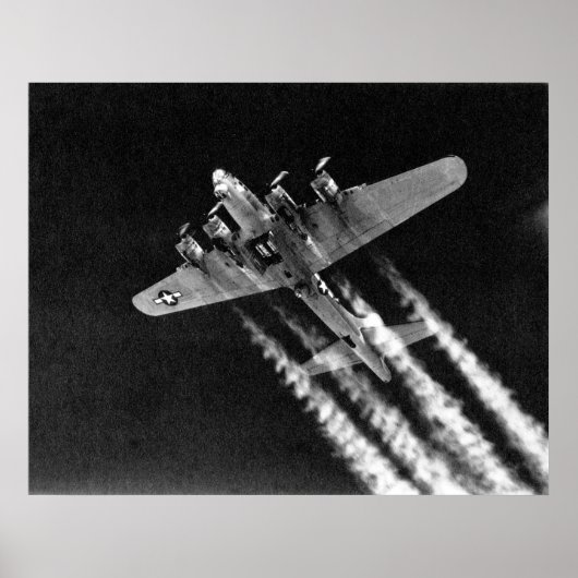 WWII B-17 in de vlucht Poster (Voorkant)