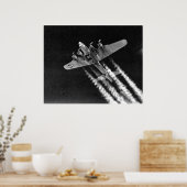 WWII B-17 in de vlucht Poster (Keuken)