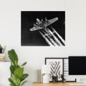 WWII B-17 in de vlucht Poster (Thuiskantoor)