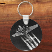 WWII B-17 in de vlucht Sleutelhanger (Voorkant)