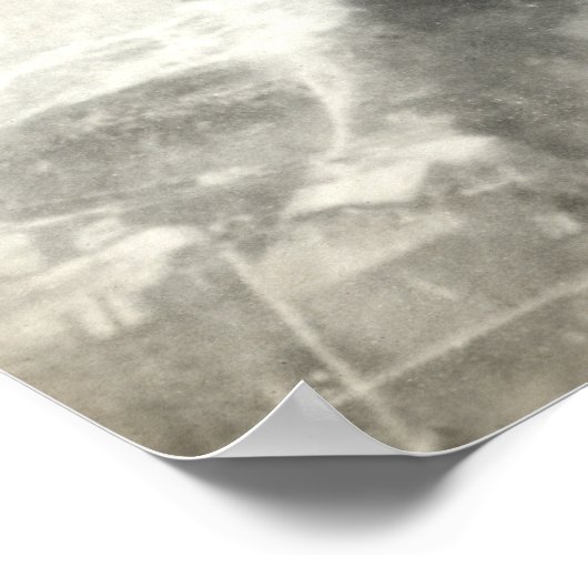 WWII B-24s over olievelden van poëzie Poster (Hoek)