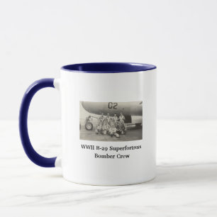 WWII B-29 Bommenwerper Bemanningsfoto Koffiemok Mok