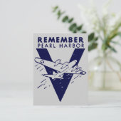 WWII Blue Herinner Pearl Harbor Briefkaart (Staand voorkant)