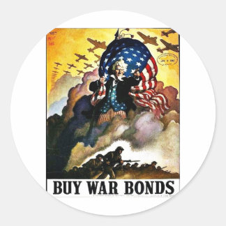 Wwii Bonds1 Ronde Sticker