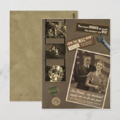 WWII - Briefkaart werkende vrouwen (Voorkant / Achterkant)