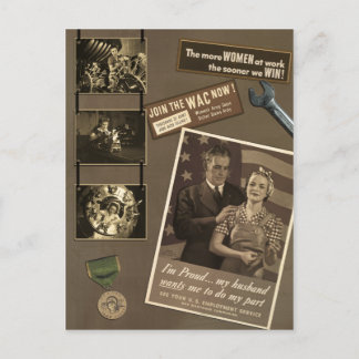 WWII - Briefkaart werkende vrouwen