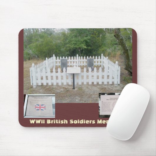 WWII British Graves OBX Mousepad Muismat (Met muis)