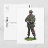 WWII British Paratrooper Briefkaart (Voorkant / Achterkant)