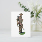 WWII British Tommy Briefkaart (Staand voorkant)