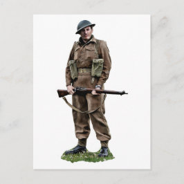 WWII Brits Briefkaart "Tommy"