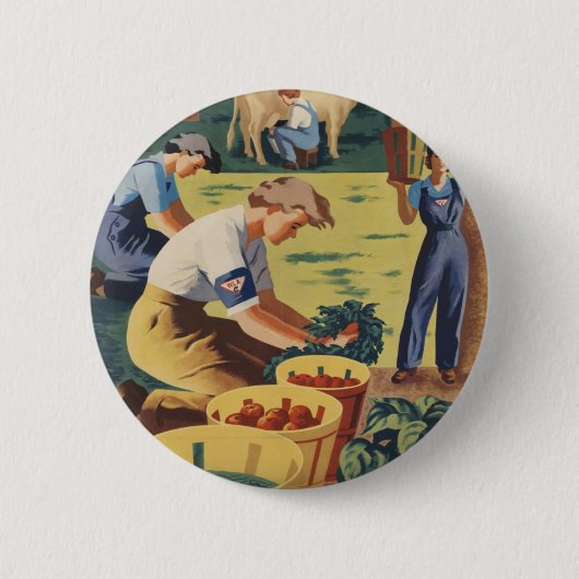 WWII Button patriottisch Poster (Voorkant)