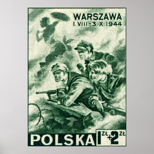 WWII Defenders van Warschau Poster (Voorkant)
