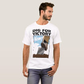 WWII Dig for Victory Groei Your Ewn Veg' T-Shirt (Voorkant volledig)