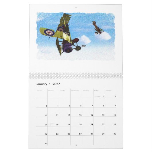 WWII Dogfvechten over Europa! Kalender (Jan 2027)