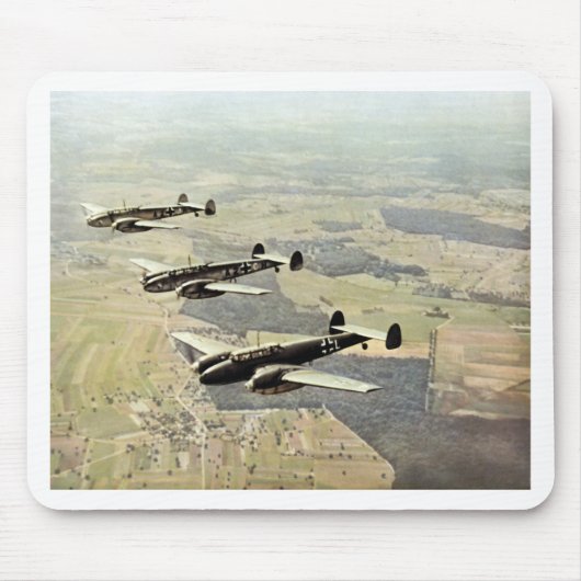 WWII Drie Messerschmitt ME-110 Muismat (Voorkant)