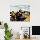 WWII Duits ME-109-piloten Poster (Thuiskantoor)