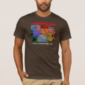 WWII Eastern Front Map T-shirt (Voorkant)