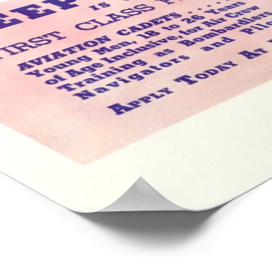 WWII: Em Flying Poster (Hoek)