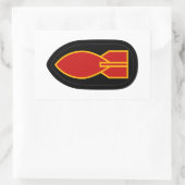 WWII EOD RECHTHOEKIGE STICKER (Tas)