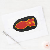 WWII EOD RECHTHOEKIGE STICKER (Envelop)