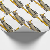 WWII Era Navy Plane Cadeaupapier (Hoek)