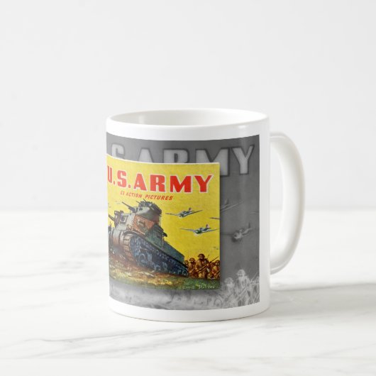 WWII ERA U.S. ARMY BOOK COFFEE MOK (Voorkant rechts)