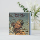 WWII Era Uitnodiging (Staand voorkant)