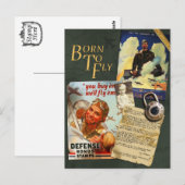 WWII Flyboy Scrapbook Postcard Briefkaart (Voorkant / Achterkant)