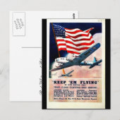 Wwii Flying1 Briefkaart (Voorkant / Achterkant)