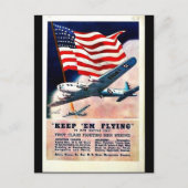 Wwii Flying1 Briefkaart (Voorkant)